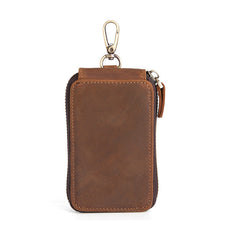 Handmade Leather Mens Cool Key Wallet Car Key Holder Case Card Wallet for Men