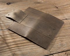 Handmade Leather Mens Travel Wallet Passport Leather Wallet Long Phone Wallets for Men