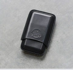 Cool Green Leather Mens 3pcs Cigar Case Cool Custom Leather Cigar Case for Men - iwalletsmen