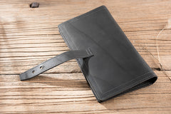 Handmade Leather Mens Travel Wallet Passport Leather Wallet Long Phone Wallets for Men