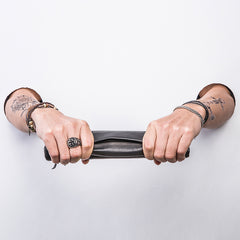Genuine Leather Mens Clutch Cool Slim Wallet Zipper Clutch Wristlet Wallet for Men - iwalletsmen