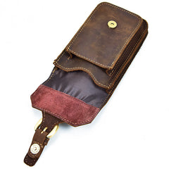 Leather Belt Pouch Mens Small Cases Waist Bag Hip Pack Belt Bag Fanny Pack Bumbag for Men