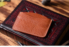 Handmade Mens Cool billfold Leather Wallet Men Small Card Slim Wallets Bifold for Men - iwalletsmen