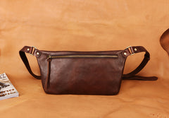 Leather Mens FANNY PACK MENS WAIST BAG HIP PACK BELT BAG FOR MEN - iwalletsmen