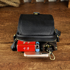 Leather Belt Pouch Mens Small Cases Waist Bag Hip Pack Belt Bag Fanny Pack Bumbag for Men
