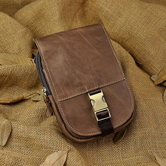 Leather Belt Pouch Mens Small Cases Waist Bag Hip Pack Belt Bag Fanny Pack Bumbag for Men