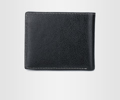 Genuine Leather Mens Cool Slim Leather Wallet Men Small Wallets Bifold for Men