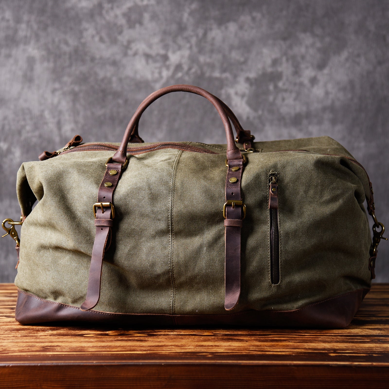 Canvas Travel Bag Waxed Canvas Duffle Bag Men Weekender Bags Gym Bags