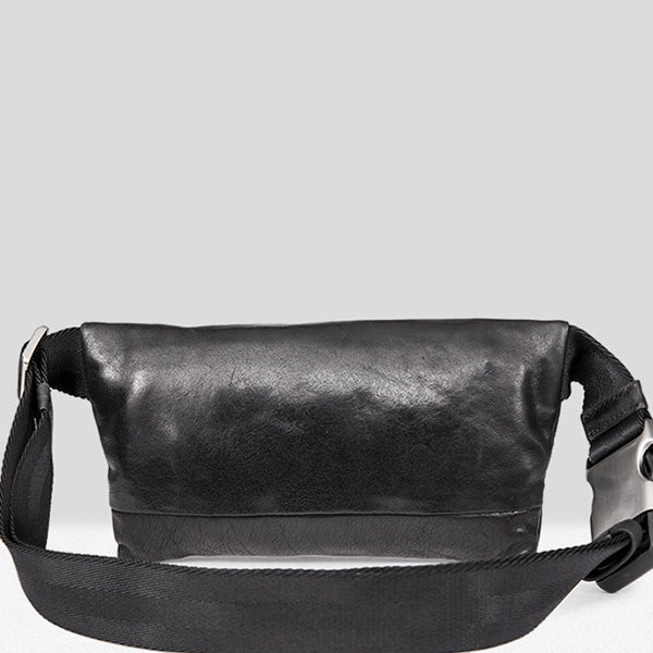 Handmade Leather Fanny Pack Mens Waist Bag Hip Pack Belt Bag Bumbag for Men