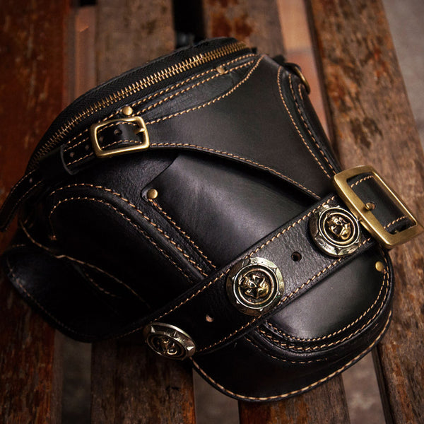 Leather Belt Pouch Mens Small Cases Waist Bag Hip Pack Belt Bag Fanny Pack Bumbag for Men