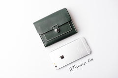Handmade Leather Mens Cool billfold Wallet Card Holder Small Card Wallets for Men Women
