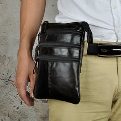 Leather Belt Pouch Mens Small Cases Waist Bag Hip Pack Belt Bag Fanny Pack Bumbag for Men