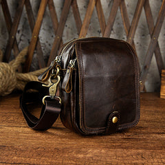 Leather Belt Pouch Mens Small Cases Waist Bag Hip Pack Belt Bag Fanny Pack Bumbag for Men
