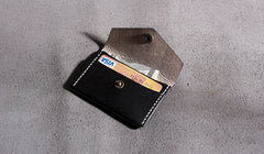 Handmade Leather Mens Cool billfold Wallet Card Holder Small Card Slim Wallets for Men - iwalletsmen