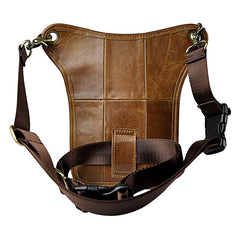 Leather Belt Pouch Mens Cases Waist Bag Hip Pack Belt Bag Fanny Pack Bumbag for Men