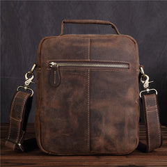 Genuine Leather Mens Cool Messenger Bag Work Bag Satchel Bag Briefcase Bag for men