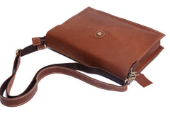 Genuine Leather Mens Cool Messenger Bag Clutch Bag Chest Bag Bike Bag Cycling Bag for men