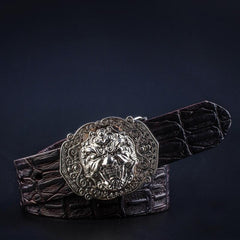 Handmade Genuine Leather Punk Rock Chinese Monster Mens Cool Men Biker Trucker Leather Belt