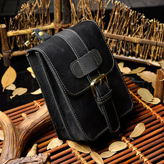 Leather Belt Pouch Mens Small Cases Waist Bag Hip Pack Belt Bag Fanny Pack Bumbag for Men