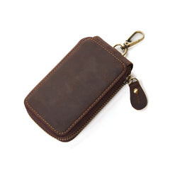 Handmade Leather Mens Cool Key Wallet Car Key Holder Case Card Wallet for Men