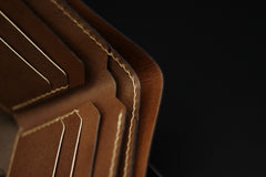 Handmade Leather Tooled World of Warcraft Lich King Mens billfold Wallet Cool Leather Wallet Slim Wallet for Men