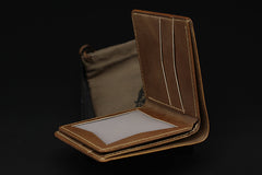 Handmade Leather Tooled Predator Mens billfold Wallet Cool Leather Wallet Slim Wallet for Men