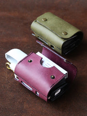 Cool Leather Mens IQOS Cigarette Case With Belt Loop IQOS Holder Belt Clip for Men - iwalletsmen