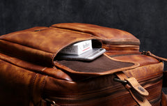 Genuine Leather Mens Cool Messenger Bag Chest Bag Bike Bag Cycling Bag for men