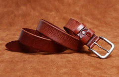 Genuine Leather Mens Leather Men Brown Black Belt for Men Cool Leather Belt