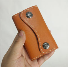 Handmade Mens Leather Biker Key Wallets Cool Small Key Wallet Key Holders - iwalletsmen