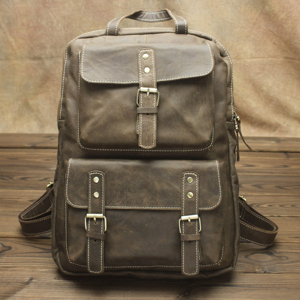 Vintage Mens Backpacks Laptop Backpack Travel Backpack Bags for Men - iwalletsmen