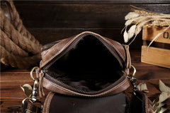 Leather Belt Pouch Mens Small Cases Waist Bag Hip Pack Belt Bag Fanny Pack Bumbag for Men