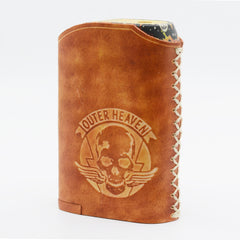 Handmade Leather Brown Mens ASVAPE MICHAEL Cigarette Case Holder for Men - iwalletsmen