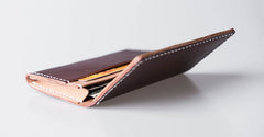 Handmade Leather Mens Cool billfold Wallet Card Holder Small Card Slim Wallets for Men