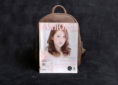 Genuine Leather Mens Cool Backpack Sling Bag Large Black Travel Bag Hiking Bag for men