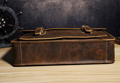 Genuine Leather Mens Cool Messenger Bag Briefcase Chest Bag Bike Bag Cycling Bag for men