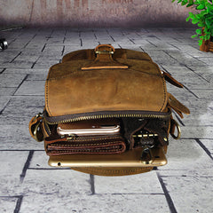 Leather Belt Pouch Mens Small Cases Waist Bag Hip Pack Belt Bag Fanny Pack Bumbag for Men