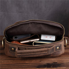 Genuine Leather Mens Cool Messenger Bag Work Bag Satchel Bag Briefcase Bag for men