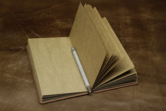 Handmade Leather Tooled Christian Jesus Mose Notebook Journal Travel Book Diary