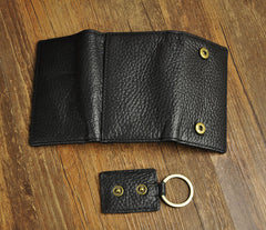 Handmade Leather Mens Cool Key Wallet Change Coin Wallet Key Holder Case Card Wallet for Men