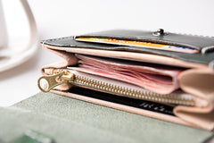 Handmade Leather Mens Cool billfold Wallet Card Holder Small Card Wallets for Men Women