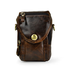 Leather Belt Pouch Mens Small Cases Waist Bag Hip Pack Belt Bag Fanny Pack Bumbag for Men