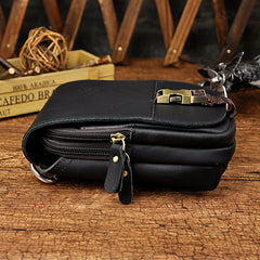 Leather Belt Pouch Mens Small Cases Waist Bag Hip Pack Belt Bag Fanny Pack Bumbag for Men