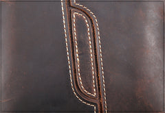 Handmade Leather Mens Cool Small Messenger Bag iPad Bag Chest Bag Bike Bag Cycling Bag for men