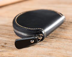 Handmade Leather Mens Cool Change Coin Wallet Coin Holder Coin Pouch Case for Men