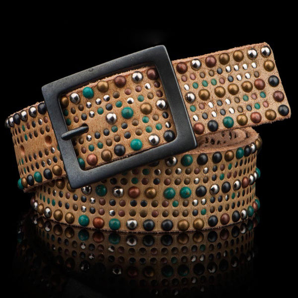 Handmade Genuine Leather Mens Belt Custom Cool Leather Men Black Belt for Men