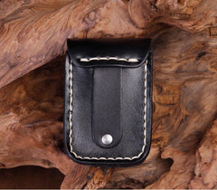 Cool Leather Mens Engraved Tiger Cigarette Holder Cases lighter Holder for Men - iwalletsmen