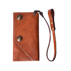 Handmade Mens Cool Leather Chain Wallet Biker Trucker Wallet with Chain for Men - iwalletsmen