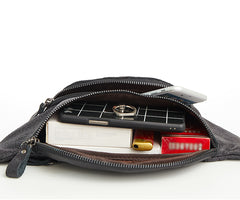 Leather Fanny Pack Mens Waist Bag Hip Pack Belt Bag Bumbag for Men