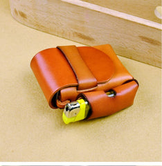 Cool Leather Mens Cigarette Case with Belt Loop Handmade Lighter Holder for Men - iwalletsmen